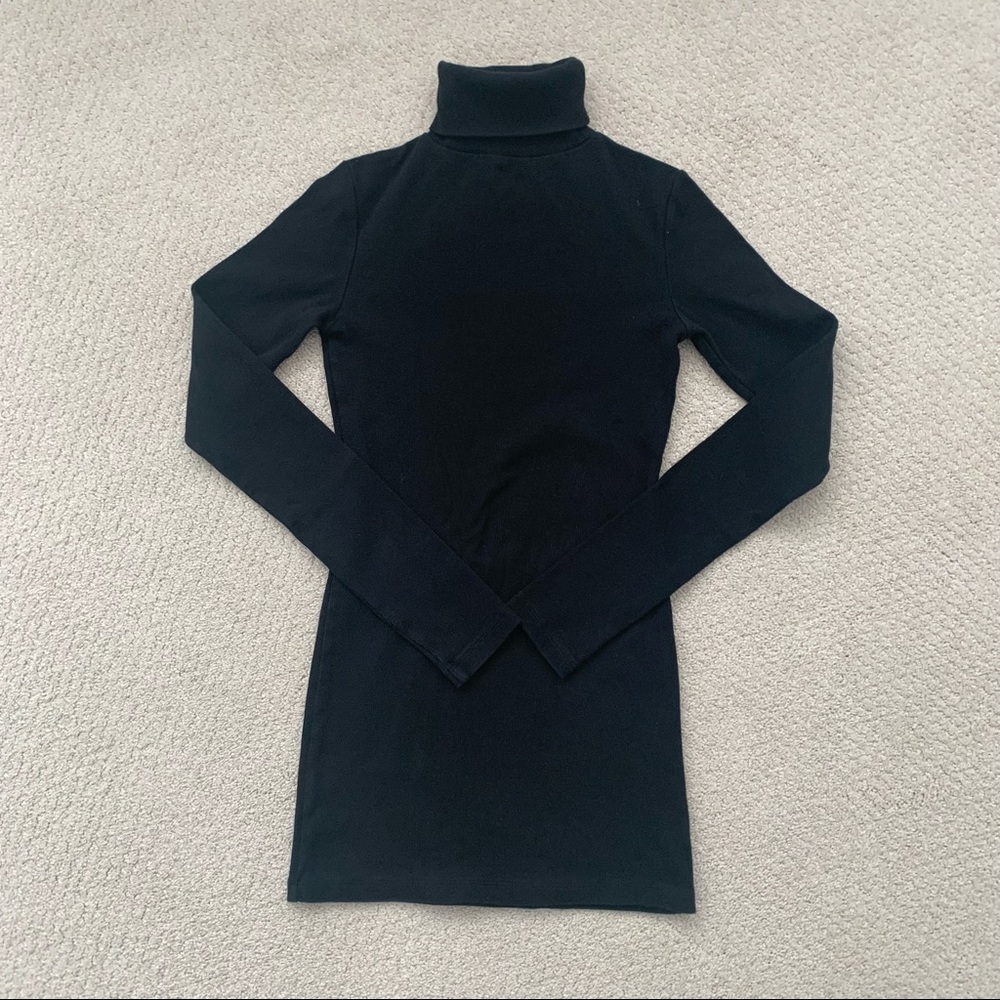 Oak + Fort Ribbed Turtleneck Long Sleeve